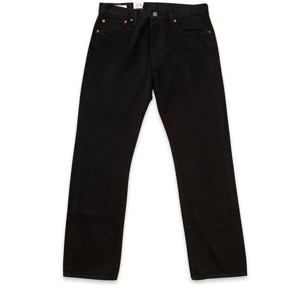 Levi’s Premium 501® ORIGINAL FIT MEN'S JEANS Black 0165 - Picture 9 of 10